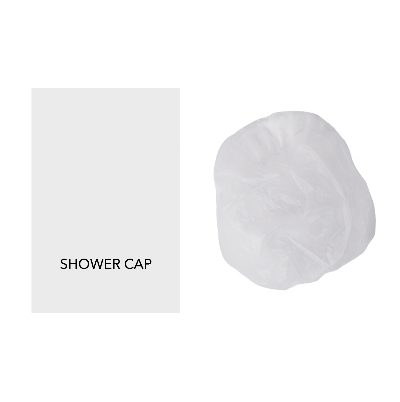 Shower cap - White Line