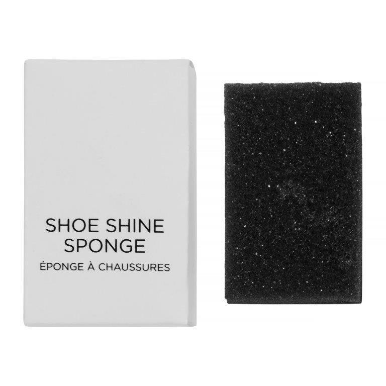 Shoe shine sponge - White Line. Treated with silicone for a great shine