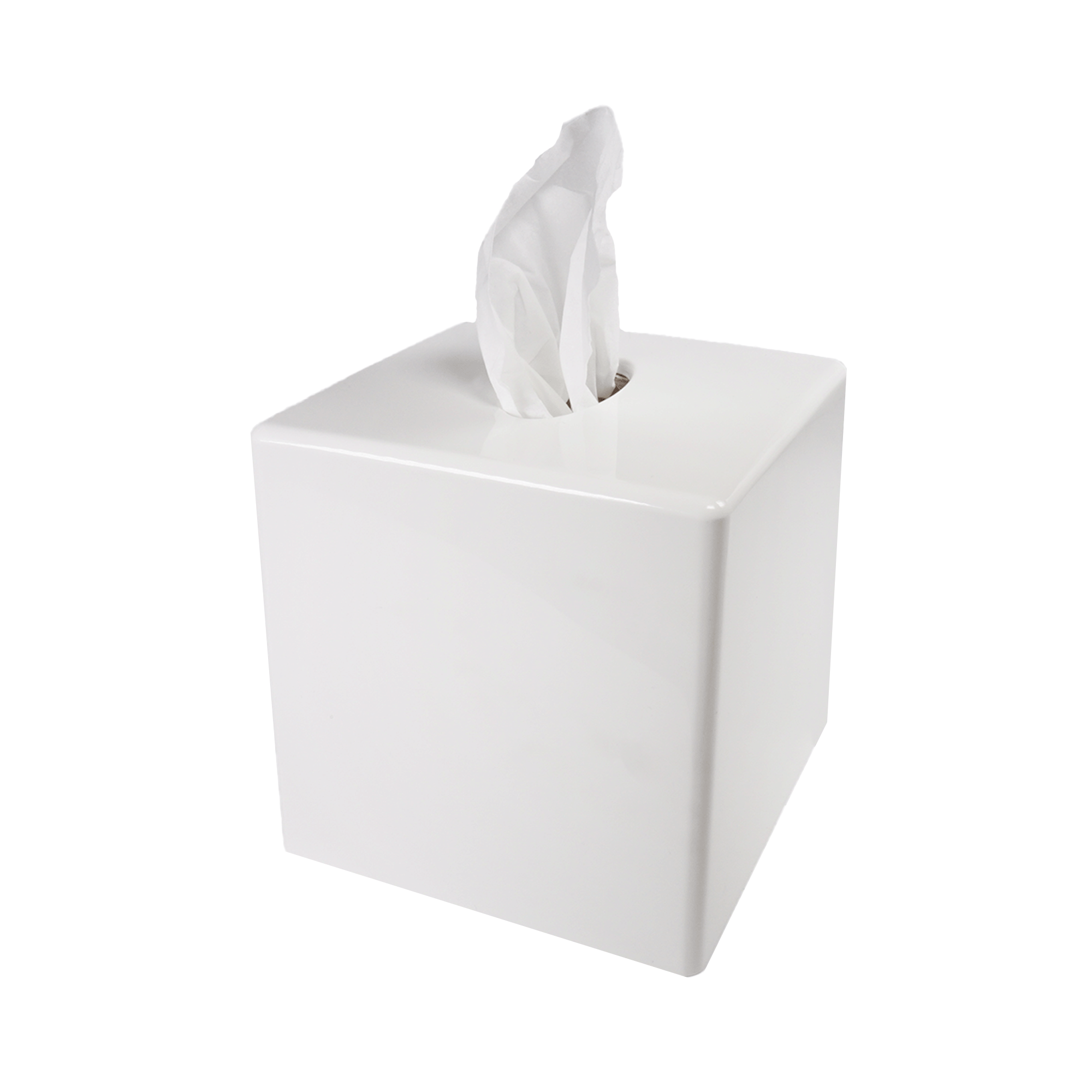 Tissue dispenser cube, White