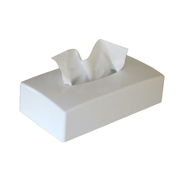 Tissue dispenser rectangular, White