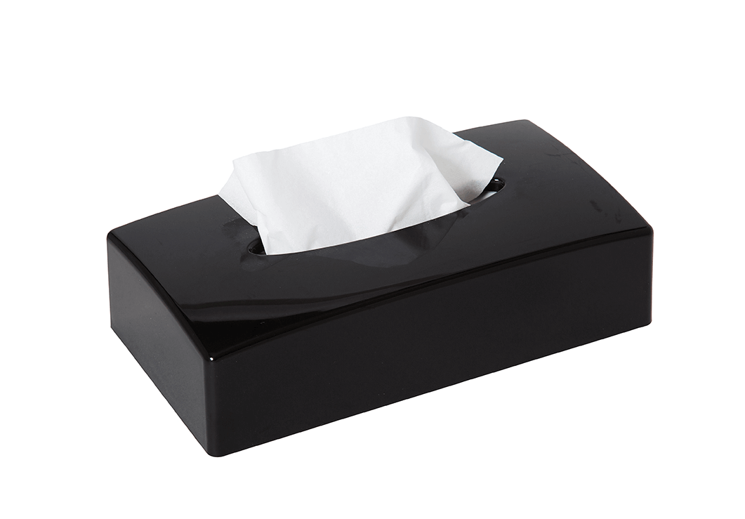 Tissue dispenser rectangular, Black