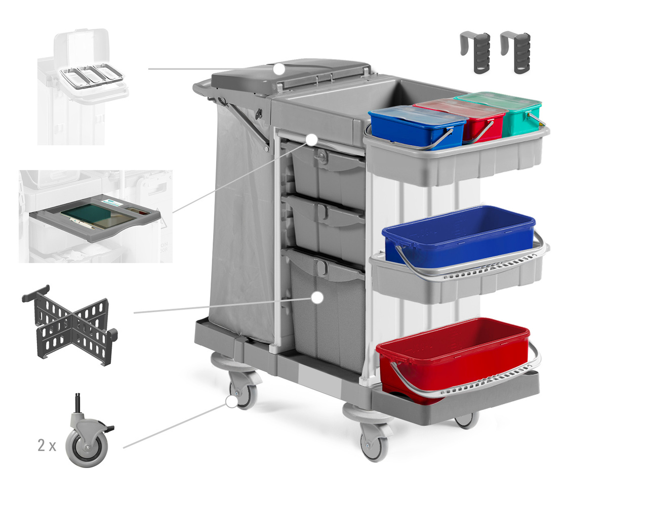 Room cart / cleaning cart 2.0