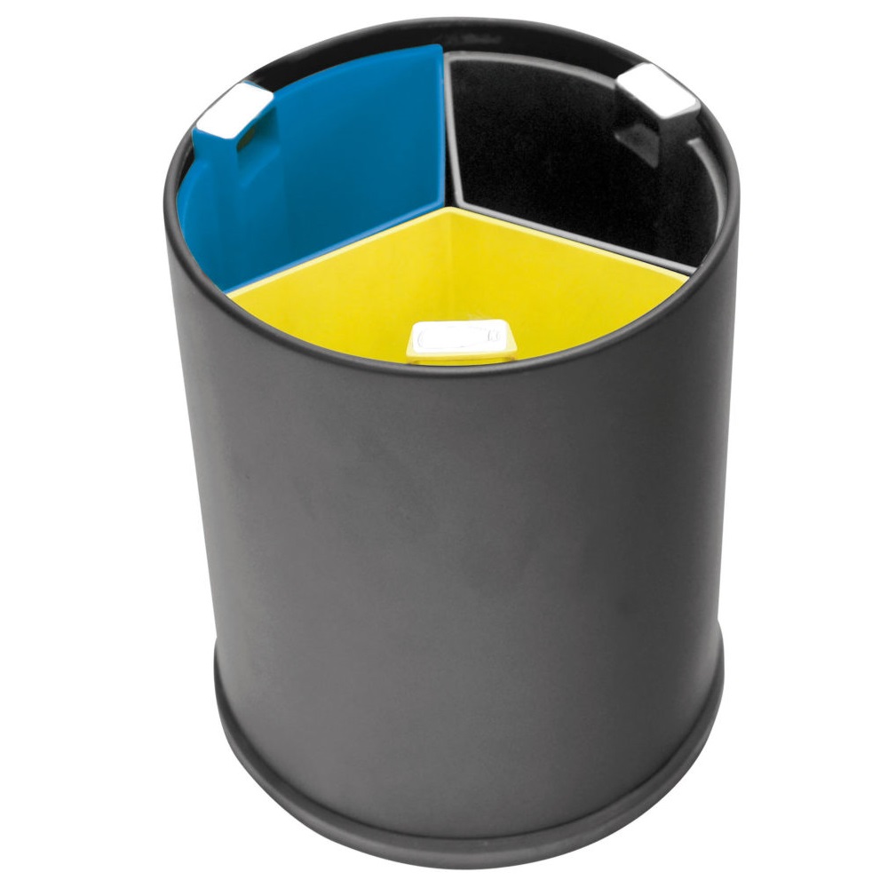 Waste basket waste management 13 l, Black