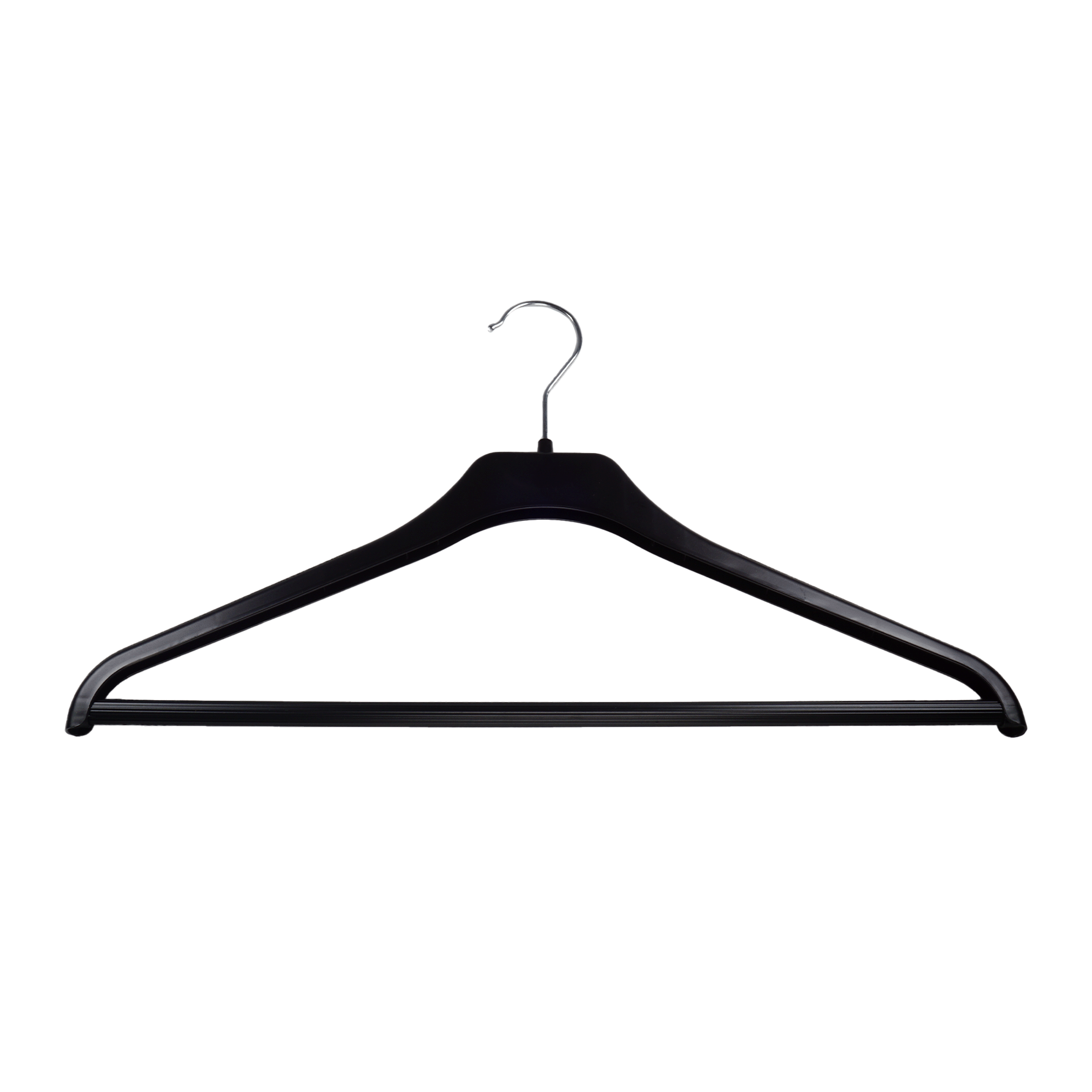 Hanger plastic with crossbar 45 cm, Black
