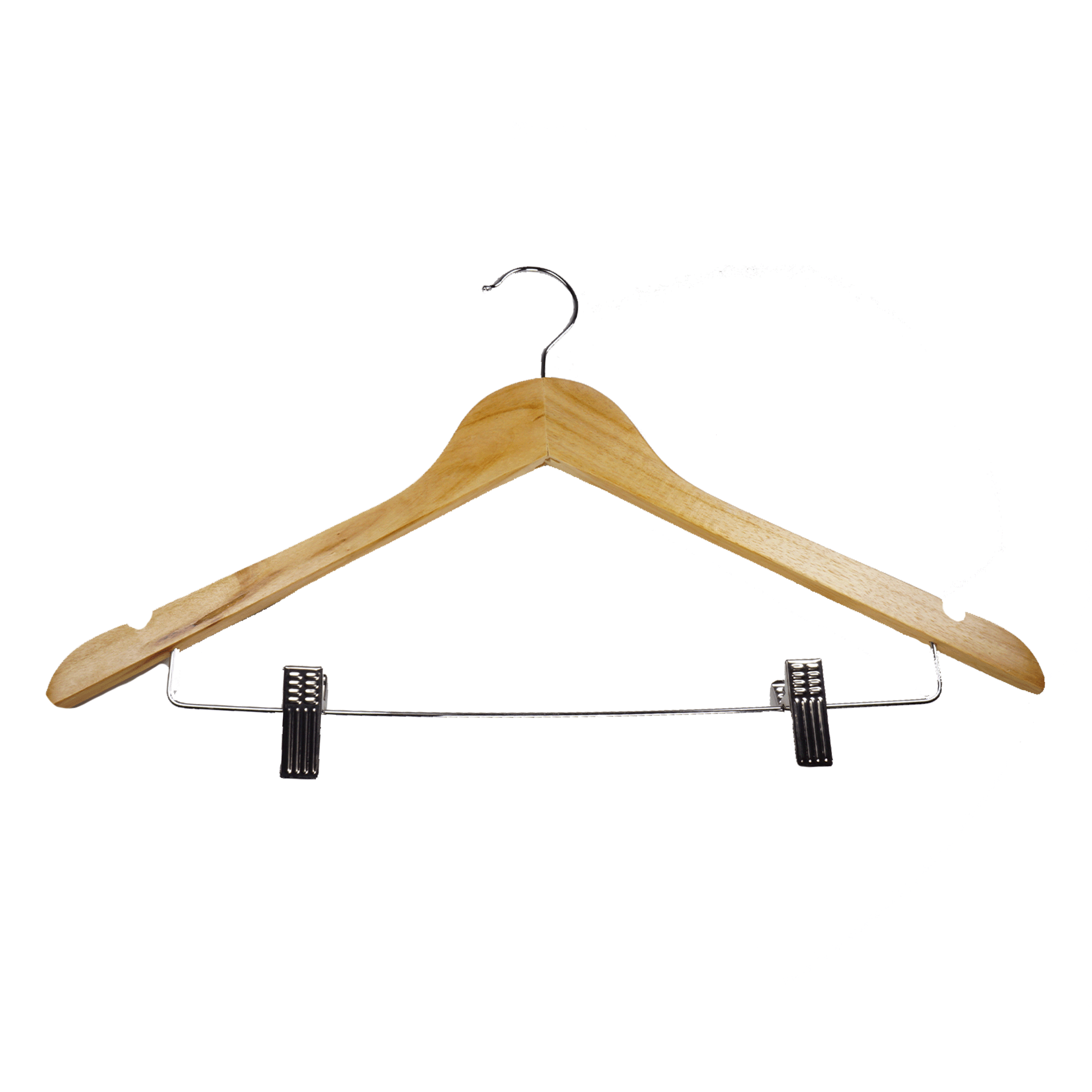 Hanger Edward with crossbar/clips 45 cm, Nature