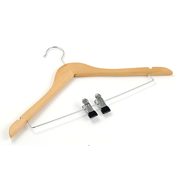 Hanger with crossbar/clips 45 cm, Nature