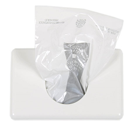 Dispenser sanitary bag White