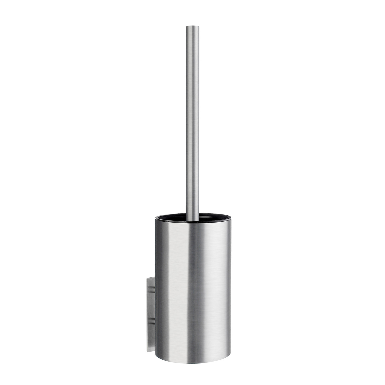 Toilet brush self-adhesive, Brushed Steel