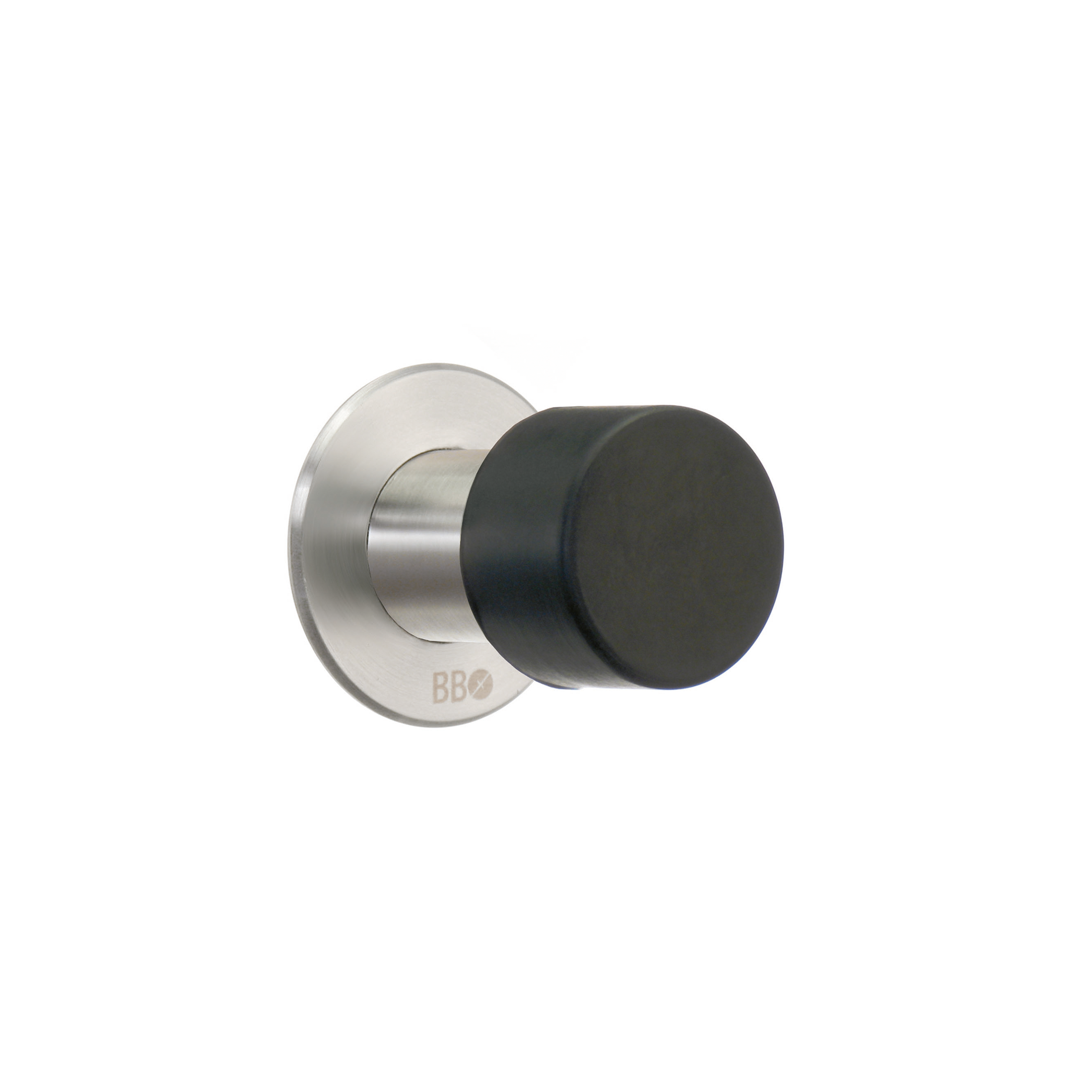 Door stop BB self-adhesive, wall, Brushed Steel