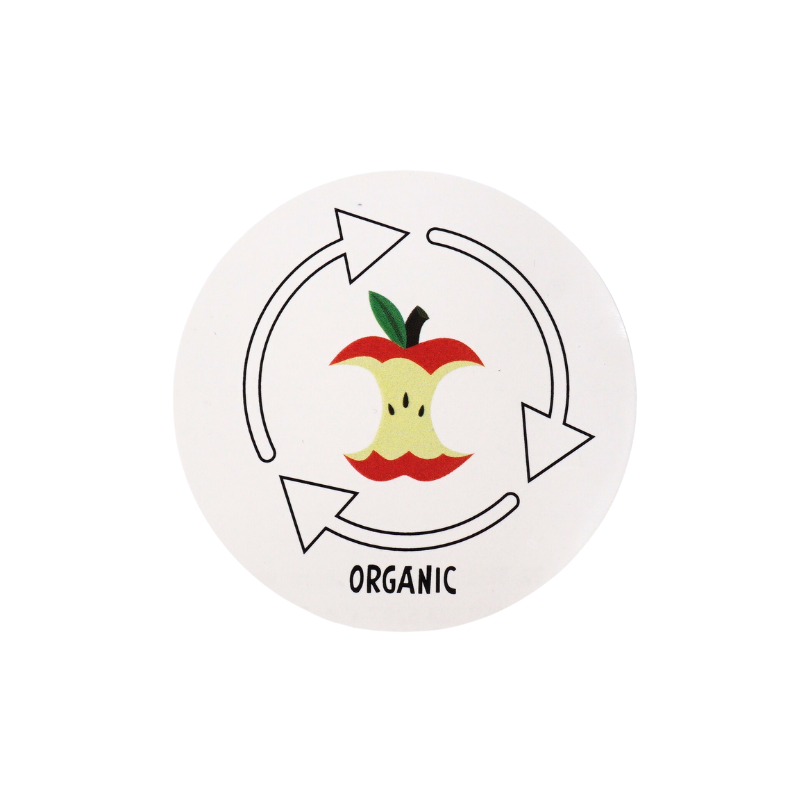 Sticker waste mangement organic trash