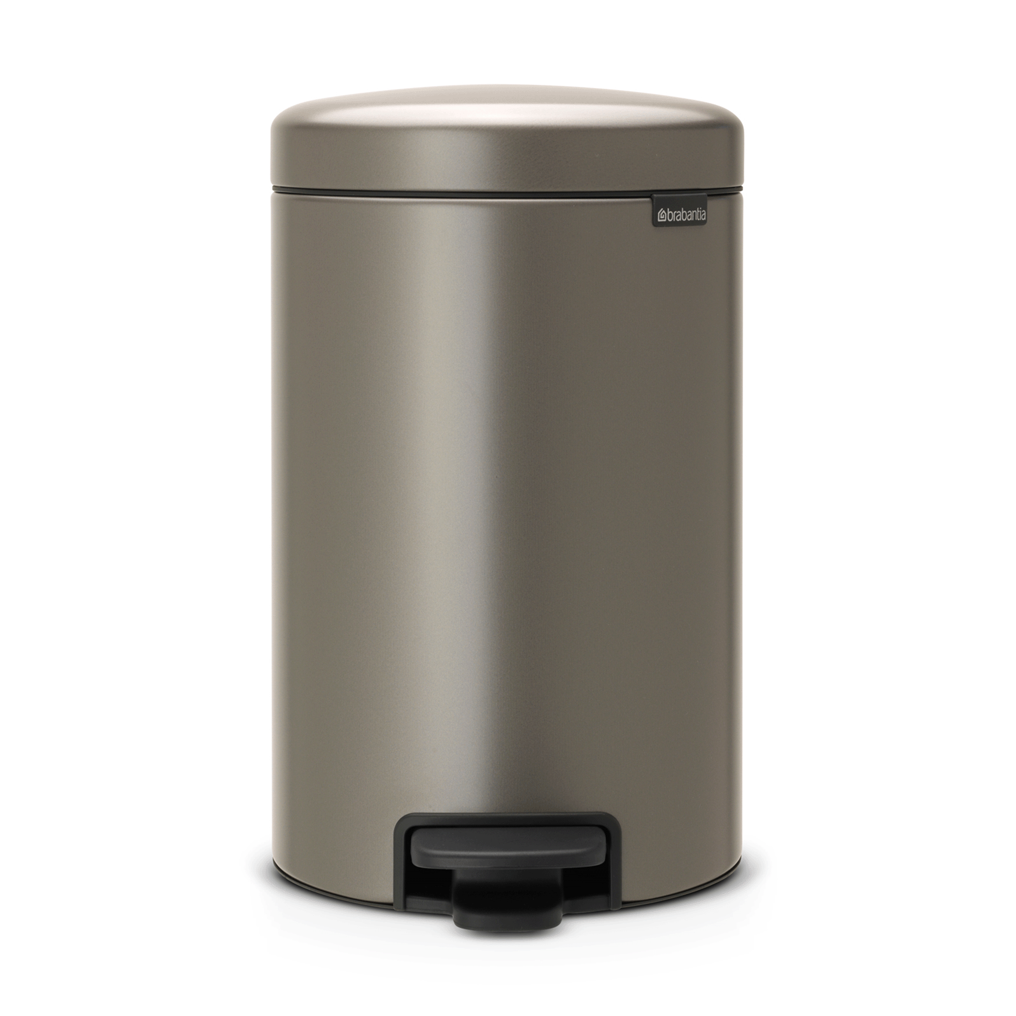 Pedal bin Brabantia Newicon 12 l, Platinum, fingerprint proof
