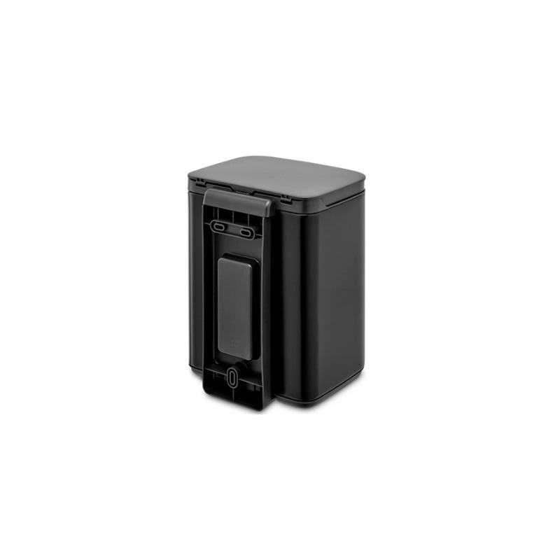 Waste bin Brabantia Bo 4 l, Matt Black. Wall mounted or free standing
