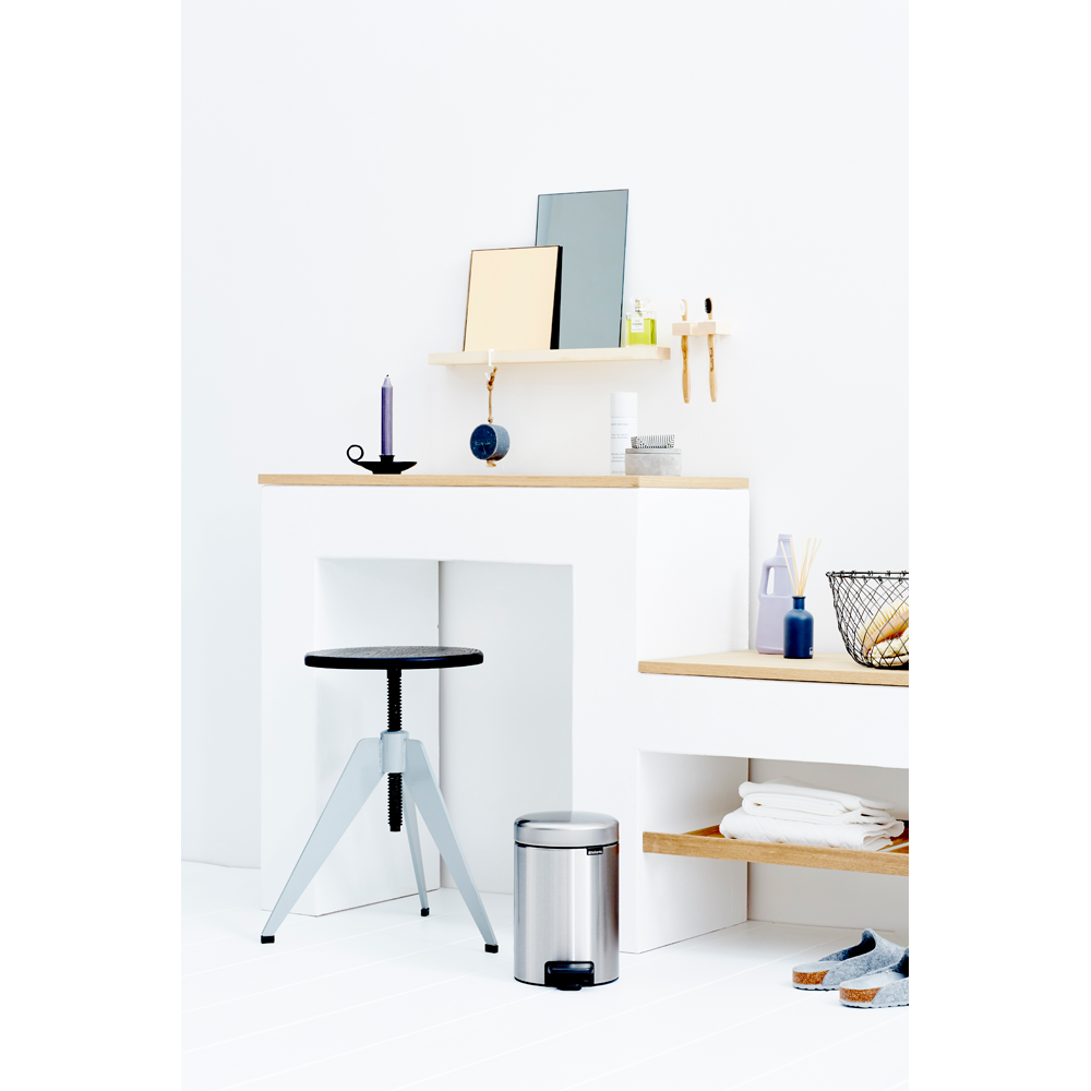 Pedal bin Brabantia Newicon 3 l, Matt Steel, fingerprint proof
