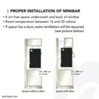 Minibar Edward Peltier 27 l, Black