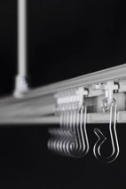 Duschdraperi krokar, Vit-transparent