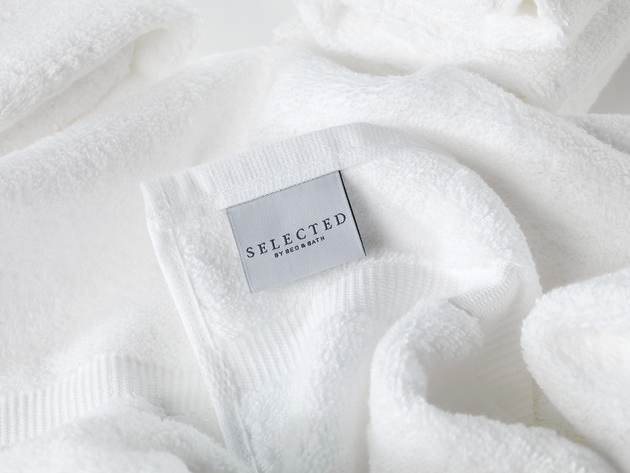 Wash cloth Selected by Bed & Bath 30x30 cm 600 g, White