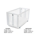 Crib Edward, EU certified through SP, White