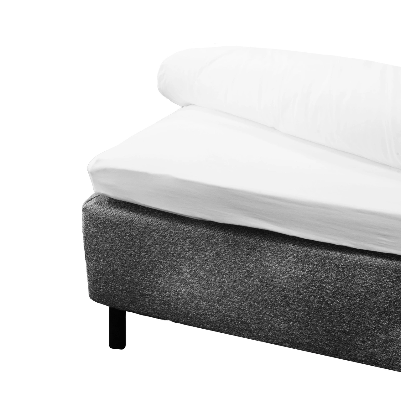 Fitted sheet, jersey stretch 160x200 cm, White