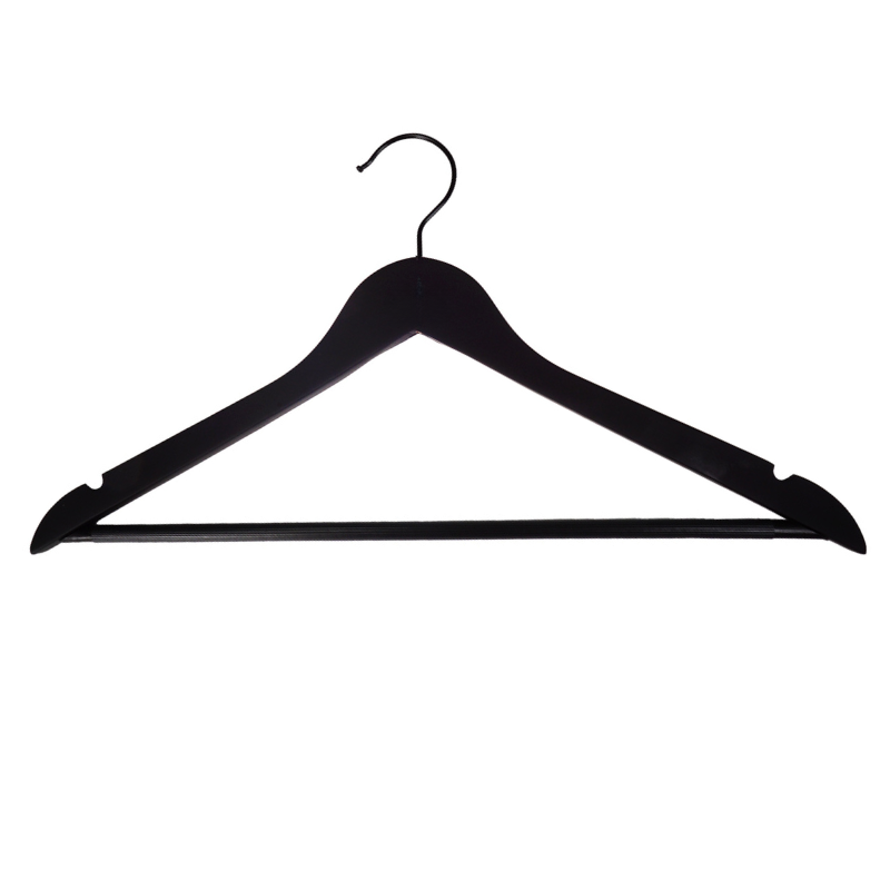 Hanger Edward Soft Touch, Black w. black hook