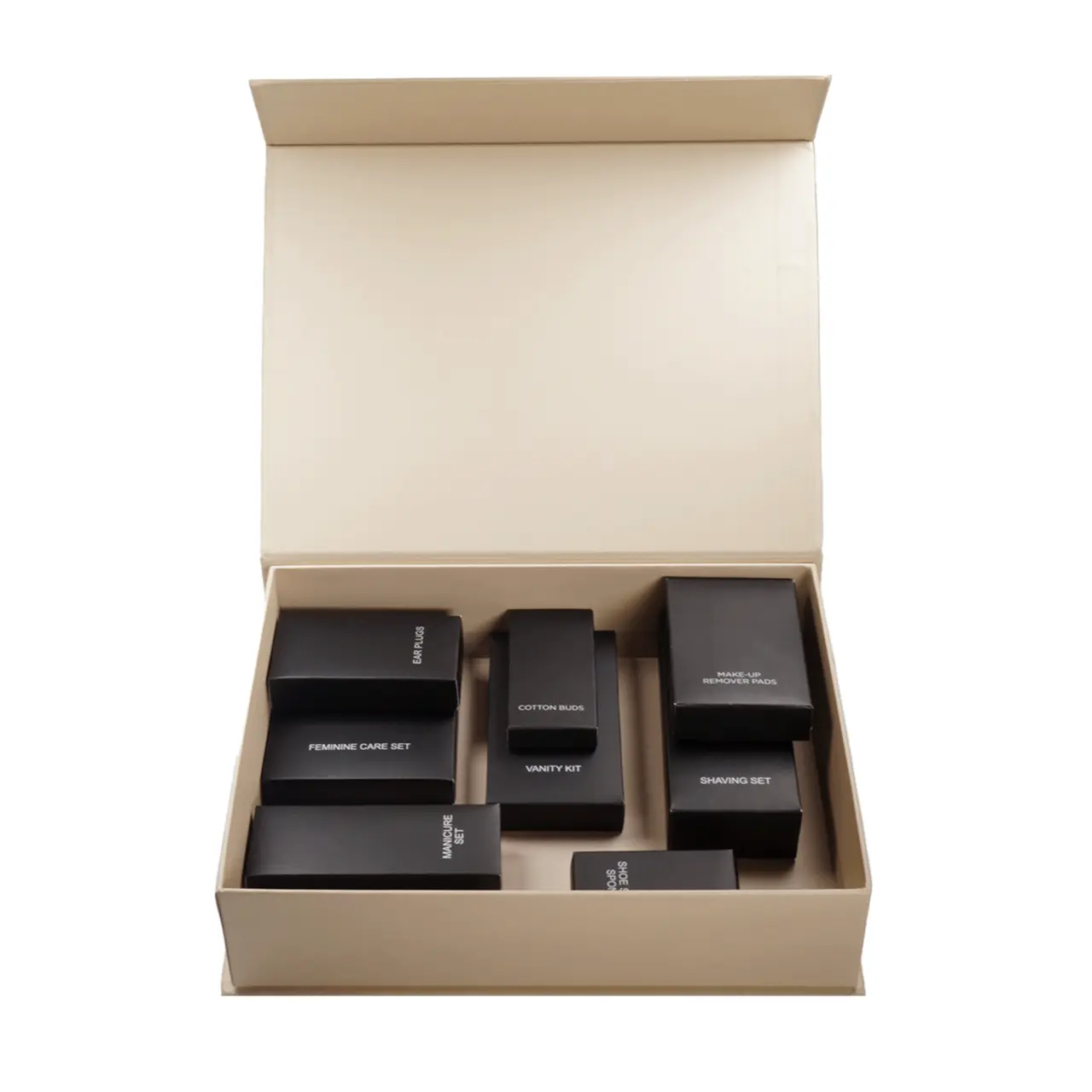 Presentation box for guest amenities