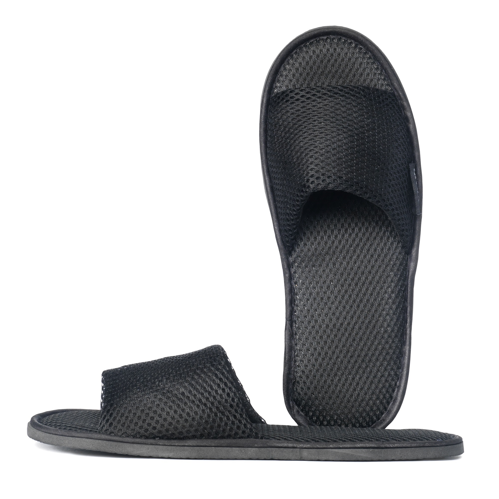 Tofflor maskintvättbar 29 cm, Svart