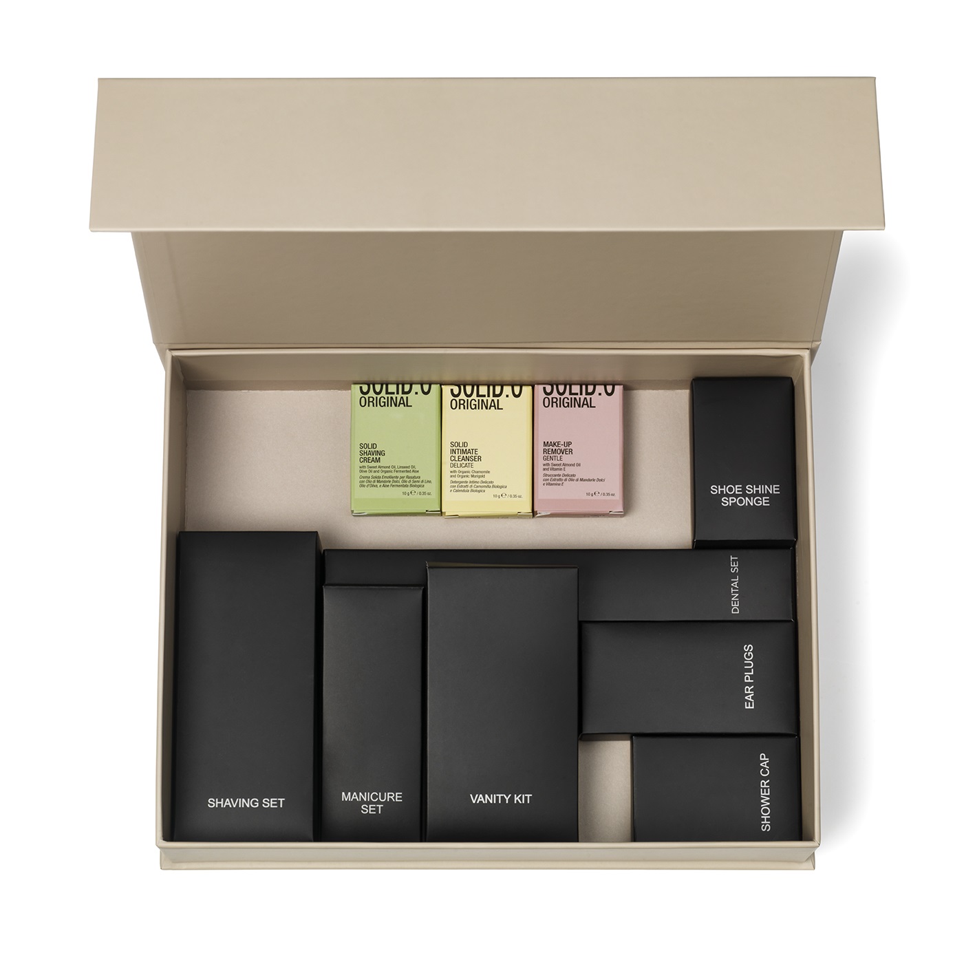 Låda med innehåll Black Line