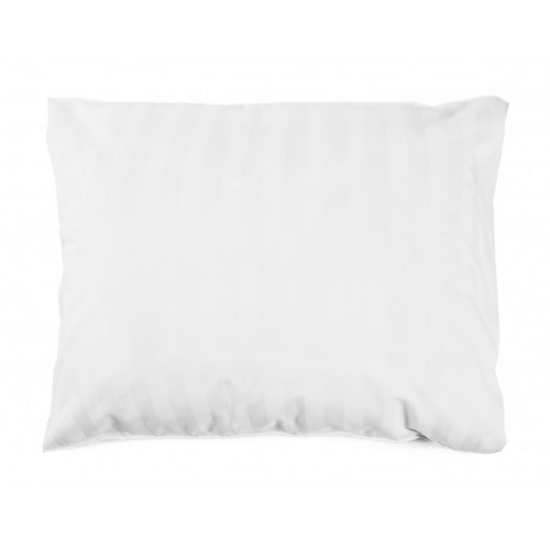 Pillowcase Satin stripe 55x75 cm, White