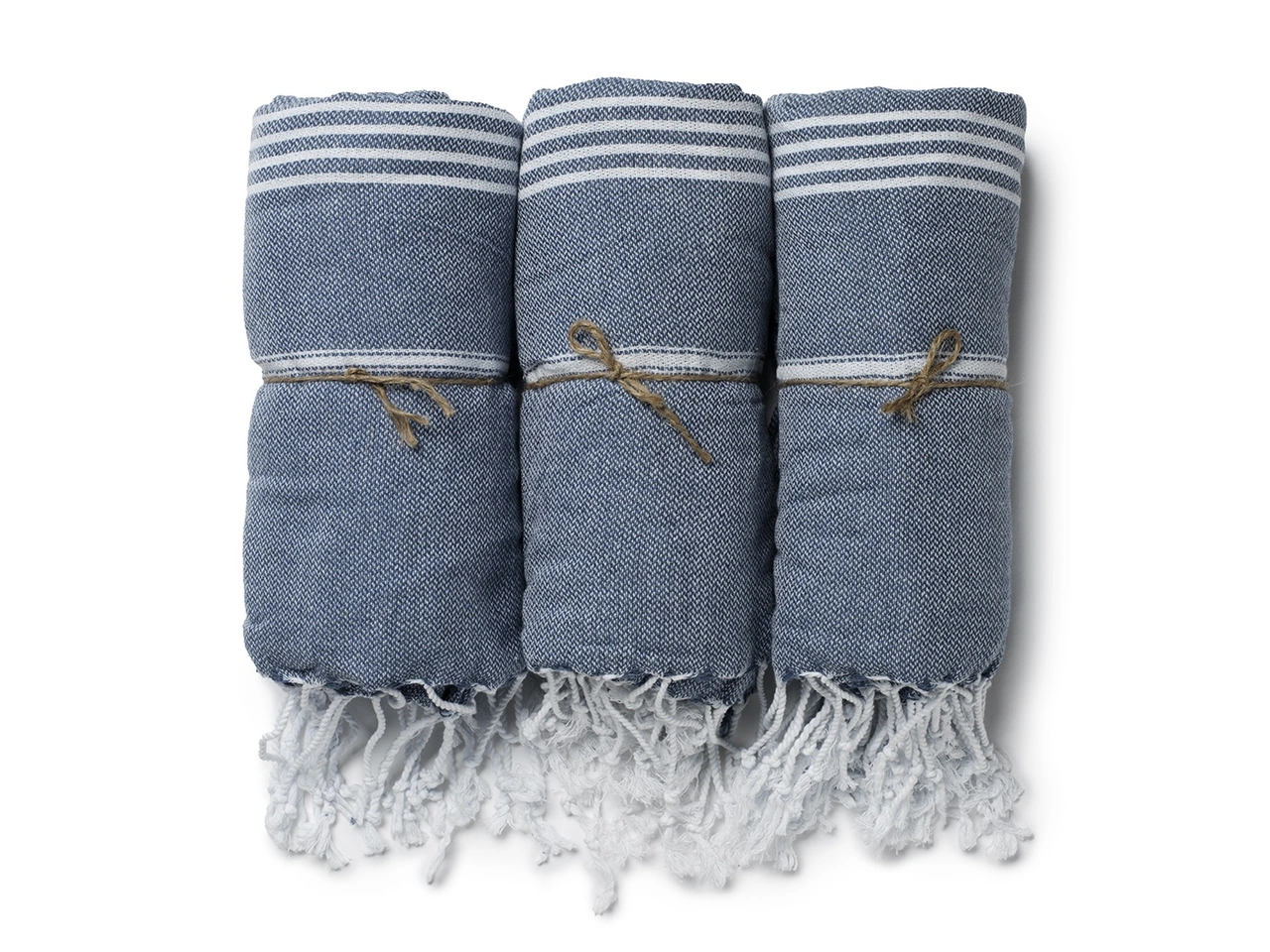 Towel Hammam 90x180 cm, Blue/white
