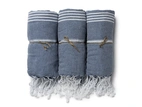 Towel Hammam 90x180 cm, Blue/white