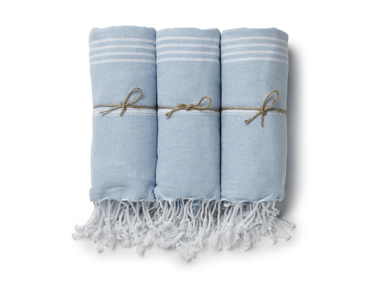Towel Hammam 90x180 cm, Light blue/white