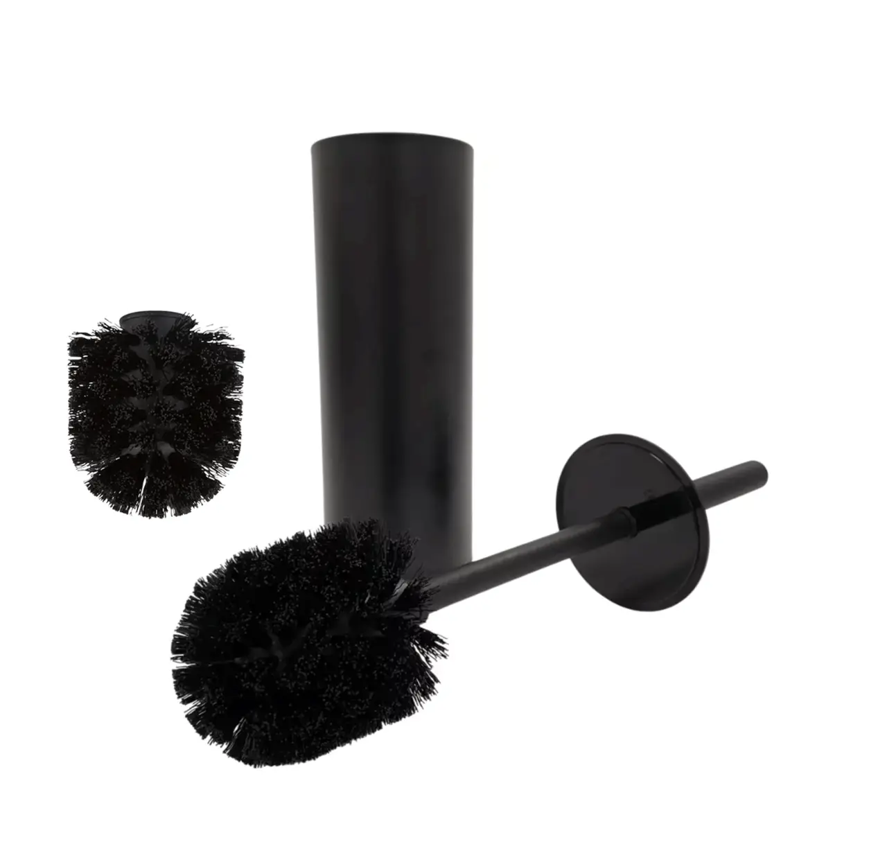Toilet brush Edward+extra brush head, Matt Black