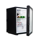Minibar Edward Peltier 20 l, glass door, Black