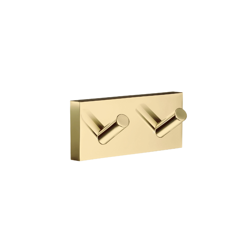 Towel hook double Smedbo, Polished Brass
