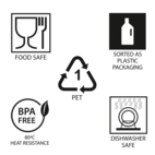 Vattenglas PET, 38 cl, värmetåligt