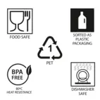 Champagneglas PET 20 cl, värmetåligt