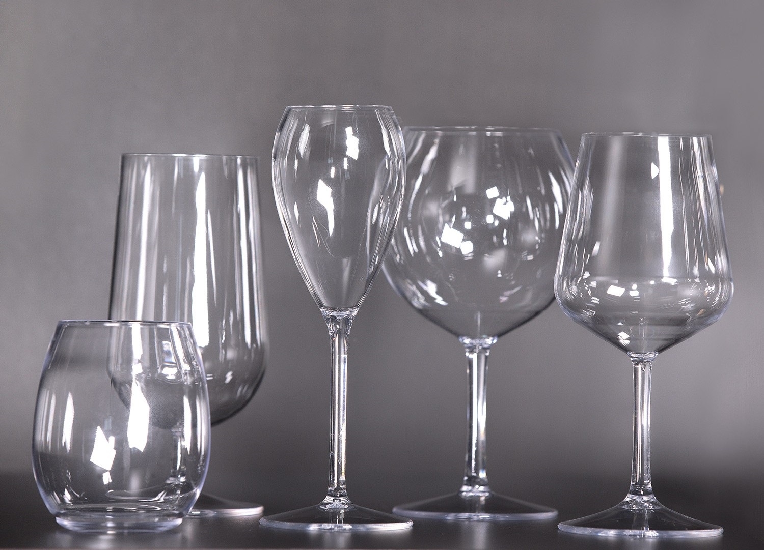 Champagneglas PET 20 cl, värmetåligt