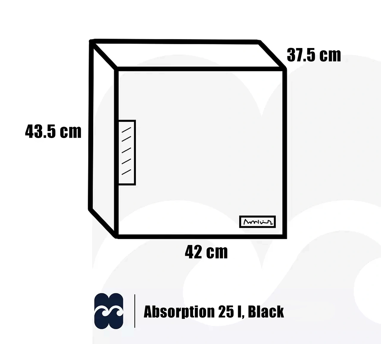 Minibar Edward Absorption 25 l, Black