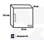 Minibar Edward Absorption 40 l, Glasdörr. Made in Italien